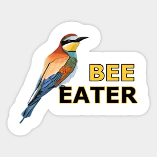 jz.birds Bee-Eater Bird Animal Design Illustration Sticker